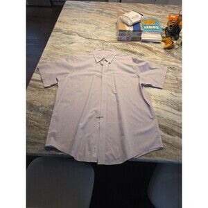 #146 Vintage Brooks Brothers 346 Men's XL 17.5 button up dress shirt red/white